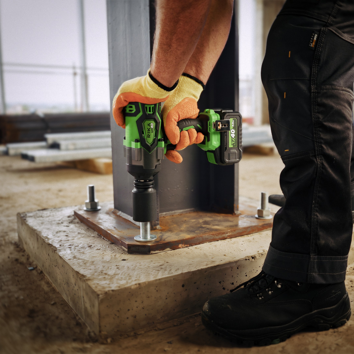 Rikä RK40 40V 3/4in Cordless High-Torque Impact Wrench | 1700Nm Nut-Busting Torque | Friction Ring | Brushless Motor | Body Only